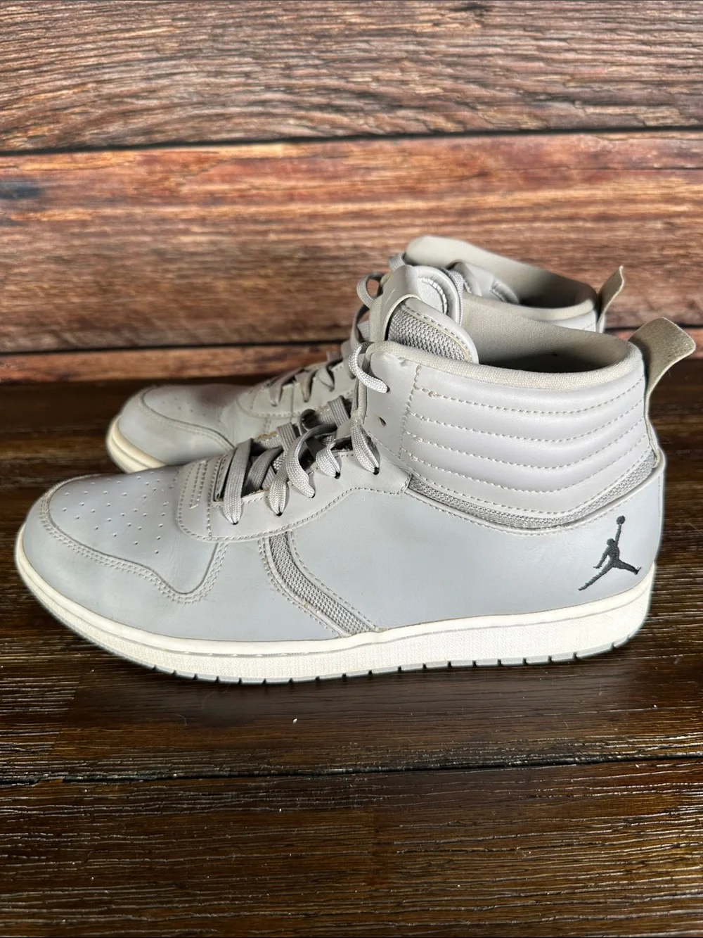 Jordan High-Top Sneakers in Light Gray